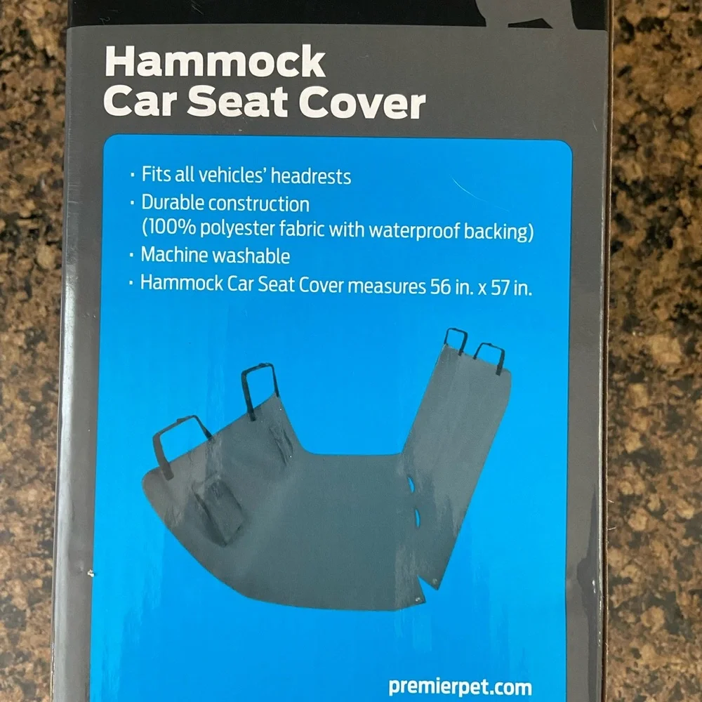 Premier Pet hammock car seat cover in black